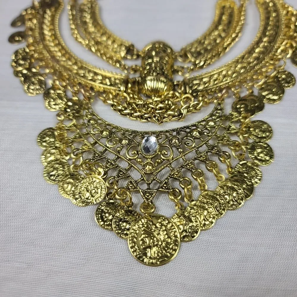 VINTAGE ETHNIC MAXI STATEMENT Necklace
